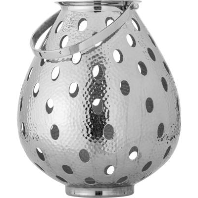 Bloomingville Лампион за свещи Maika 40 см сребрист (82068455)