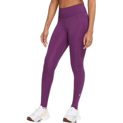 Nike dámske legíny ONE DF MR TGT W vínová