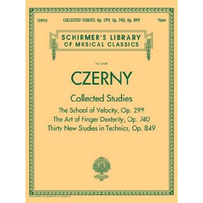 Czerny: Collected Studies - Op. 299, Op. 740, Op. 849: Schirmer's Library of Musical Classics Volume 2108
