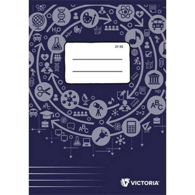 VICTORIA PAPER Zošit A5 linajkový .ročník Circle