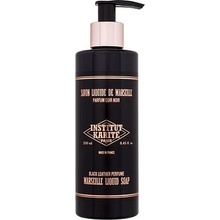 Institut Karité Marseille Liquid Soap Black Leather hydratační tekuté mýdlo s vůní jasmínu vanilky a kůže 250 ml