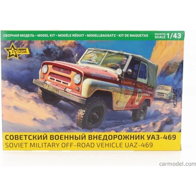Zvezda UAZ 469 s mäkkou strechou sovietskej armády / 1:43