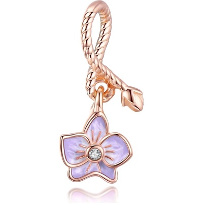 P&J Jewellery Zlatý visací přívěsek Fialka GGB14
