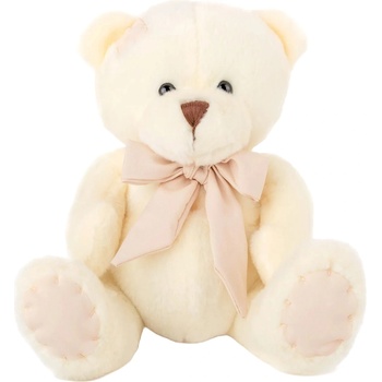 Image 1 of Амек Тойс Плюшена играчка Амек Тойс - Мече с бежова панделка, бяло, 20 cm (60137)