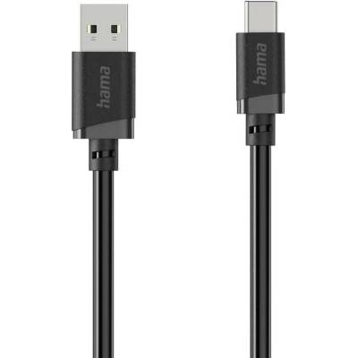 Hama 00201811 USB USB 2.0 USB-A zástrčka USB-C ® zástrčka 1m černý