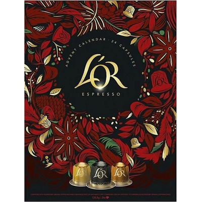 L'OR Adventní kalendář 2025 24 ks kapslí pro Nespresso