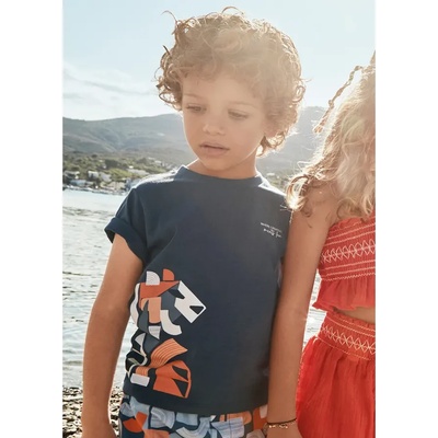 MAYORAL Тениска къс ръкав "creativity" в морскосин цвят за мини момче Майорал