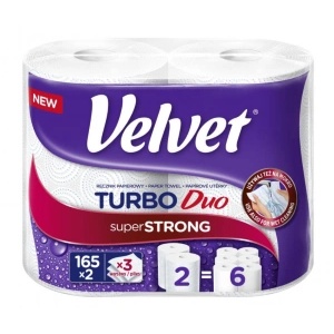 Velvet Кадифени кухненски кърпи 3-слойни (2 бр. /чаршаф) Turbo 72 м