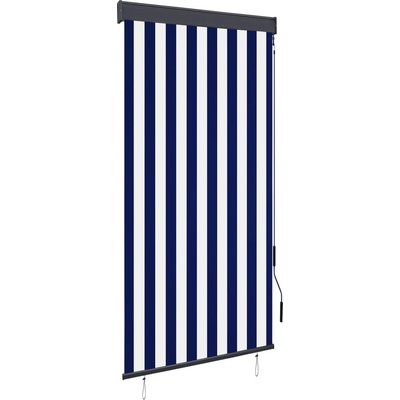 vidaXL Venkovní roleta 80 x 250 cm Modro-bílá