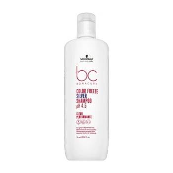 Schwarzkopf BC Bonacure Color Freeze Silver Shampoo pH 4.5 Clean Performance тонизиращ шампоан за платинено руса и сива коса 1000 ml