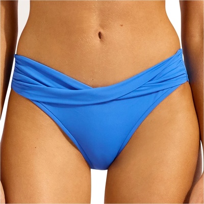 Seafolly Дамско бикини долнище Seafolly Women's Collective Twist Band Hipster Bikini bottom - Sapphire - размер 44 (EU) (150-2119-1417)