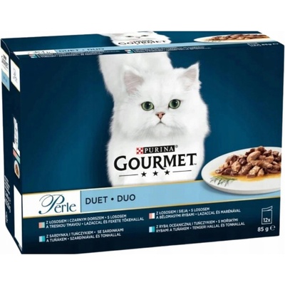 Gourmet Perle losos, tuniak, morské ryby, sardinky 12 x 85 g