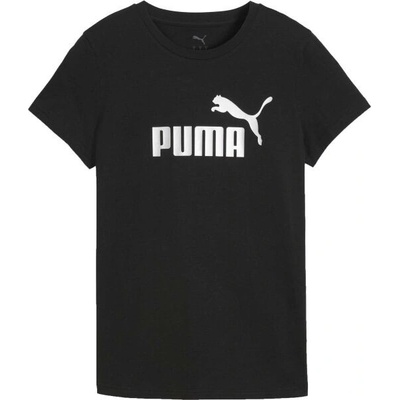 Puma ESSENTIALS METALLIC NO.1 LOGO TEE černá