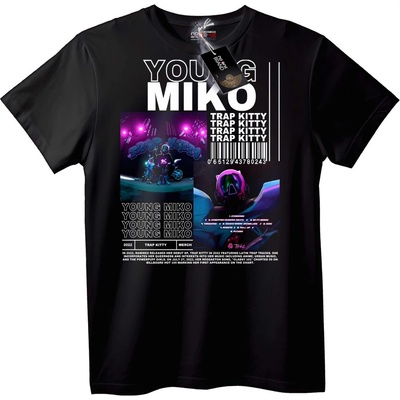 NOONEBRAND Тениска Young Miko Trap Котка - 2XL, White