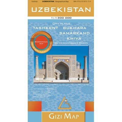 mapa Uzbekistan 1:1,3 mil.