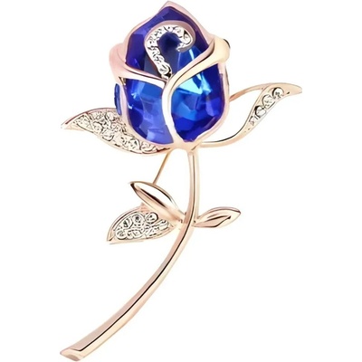 Amparo Miranda Brošňa Flower B458 modrá
