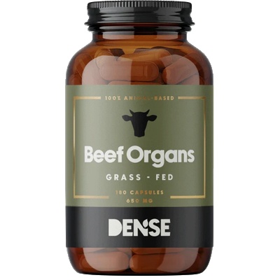 Dense Микс от Говежди черен дроб, бъбрек и сърце 180 капсули | Dense (315419 (1002) DNS)