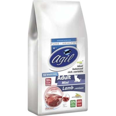 Puffins Agil Adult Mini Sensitive Grain Free LambVenison 10 kg