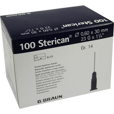 B. Braun Sterican Injekčná Ihla 0,6x30 Mm jednorázová 1x100 ks