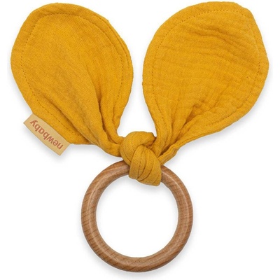New Baby kousátko pro děti ouška Ears mustard