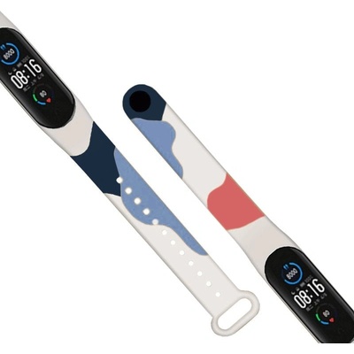 HQWear Резервна силиконова каишка Strap Moro Camo за Xiaomi Mi Band 5/Mi Band 6, Камуфлаж-10 (9145576237168)