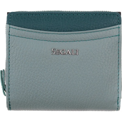 Segali Dámska kožená peňaženka 7544 B sage/blue