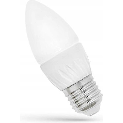 Wojnarowscy LED svíčka E-27 230V 6W studená bílá 6000 7000K bílé světlo