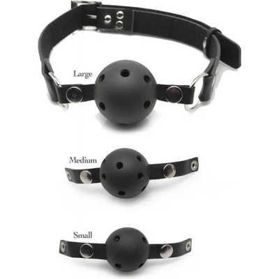 Комплект топки за уста, дишащи - Ball Gag Training System (PIPE384100)