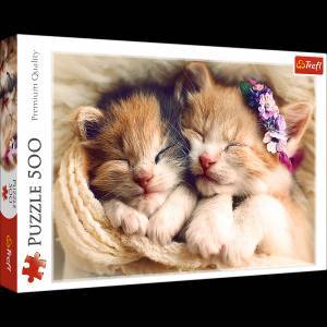 Trefl Puzzle 500 pcs. Sleeping kittens Trefl 37271