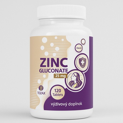 Tozax Zinok Glukonát 25 mg 120 tabliet