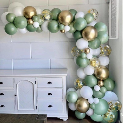 Cakesicq Balónková girlanda zlato zelené