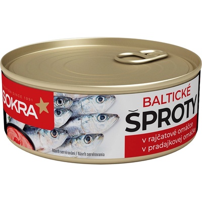 Sokra Baltické šproty v rajčatové omáčce 240g