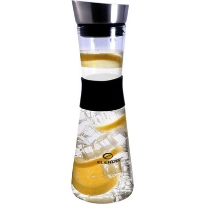 Elekom Кана с капак ek-1000wp, 1 л. , Диаметър дъно 9, 5 см х Височина 31 см, Термоустойчиво стъкло, Инокс капак (ek-1000wp)