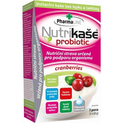 Nutrikaše probiotic cranberries 3 x 60 g