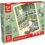 Hape Дървен пъзел Hape International The Met - Градина с водни лилии от Моне, 49 части (H1468) - baby