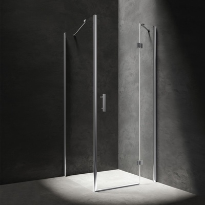 Omnires MANHATTAN MH8010CRTR Sprchový kout obdelník 80x100, chrom