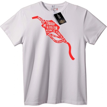 NOONEBRAND Тениска Кръв за Петрол Калиграм - S, Black
