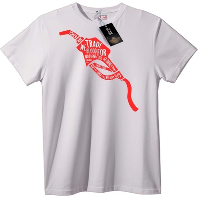 NOONEBRAND Тениска Кръв за Петрол Калиграм - S, Black