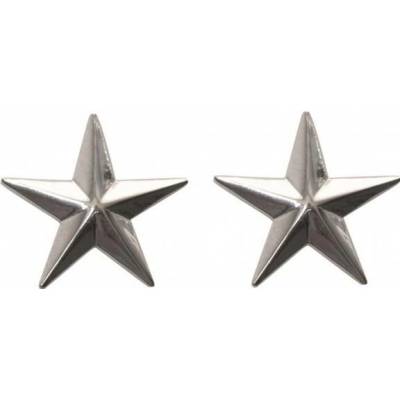 Odznak US 1 Star General 2 ks - stříbrný