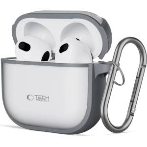 Tech-protect MagMAT калъф матово сив за Apple AirPods 4 (5906302370269)