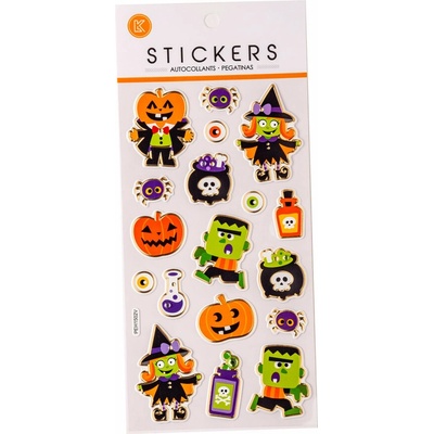 Carnival toys samolepky dekorační Halloween 18 ks plast