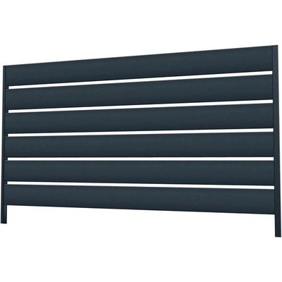 Sada pro výrobu hliníkového plotového pole 2 mx 1,2 m, lamely 160x16 mm, antracit RAL7016, se strukturou