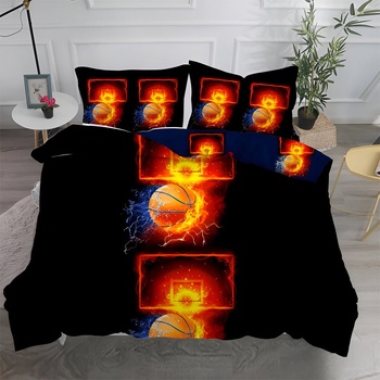 EmonaMall Двулицево спално бельо EmonaMall, 4 части - Модел S13420 (S13420-6666g7)