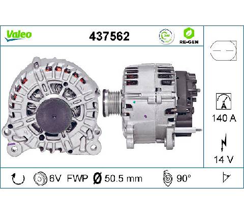 Alternátor VALEO 437562