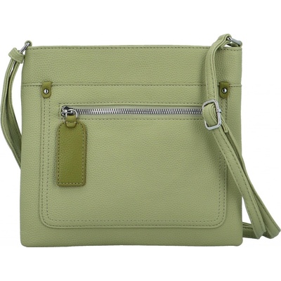 Stylová dámská koženková crossbody kabelka Walida zelená