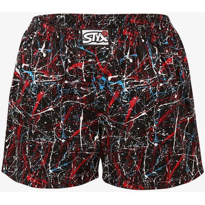 Styx Червено и черно дамски шарени шорти за сън Styx Jáchym Styx | Cheren | ЖЕНИ | S