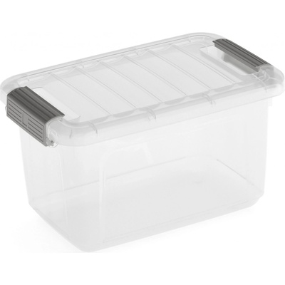 KIS W BOX XS 5L 28x18x17cm transparent/svetlo sivá