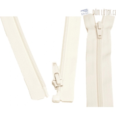YKK Zips špirálový deliteľný krémový 60 cm