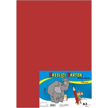 Stepa Kresliaci kartón A3 50ks 180g červený