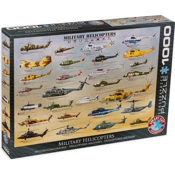 EUROGRAPHICS Пъзел Eurographics от 1000 части - Военни хеликоптери (EG60000088)